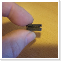 Aus Silikon selbstgegossen. Hier noch ohne &Ouml;ffnung f&uuml;r die kleinen Kabel.