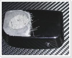 Einer der Pumpendeckel nach dem verschweissen. Einer der Pumpendeckel nach dem verschweissen.